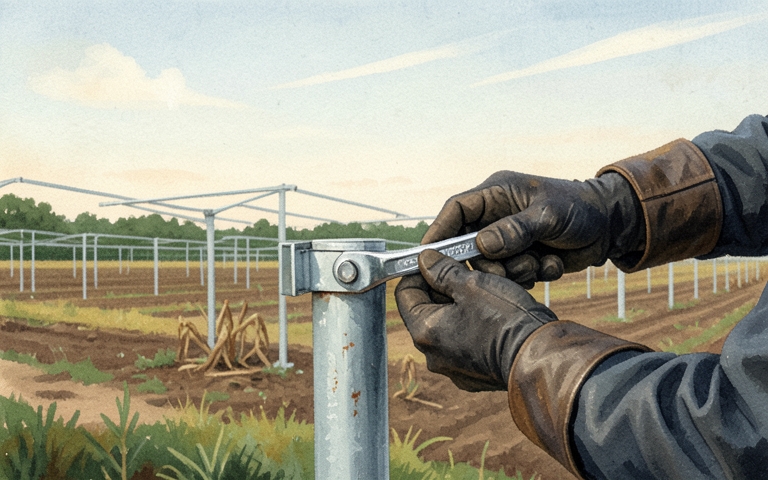 An illustration for this edition's lead story: Groundwork Advances on 3,400-Acre Solar Project