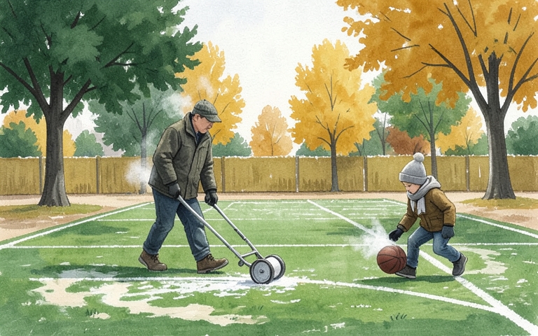 An illustration for this edition's lead story: Colts Punch Playoff Ticket as Elementary Basketball Tips Off