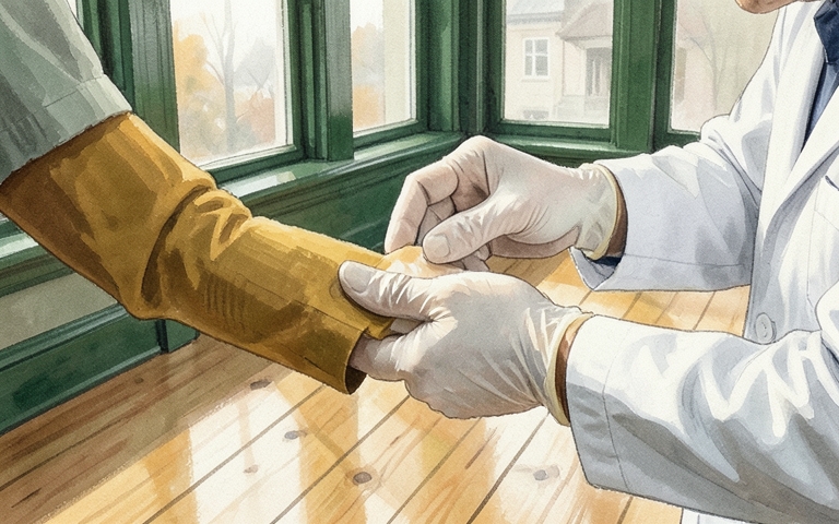 An illustration for this edition's lead story: Winter Health Clinic Brings Five Vaccines to Town Hall