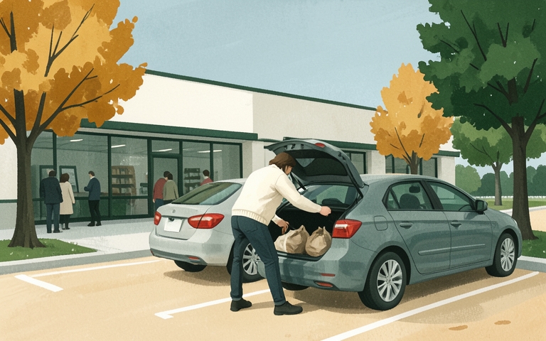 An illustration for this edition's lead story: Route 101A Walmart Files Expansion for Curbside Pickup