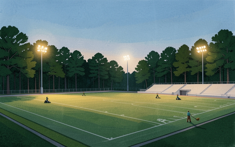An illustration for this edition's lead story: Panther Defense Shows Grit in Hard-Fought Conference Battle