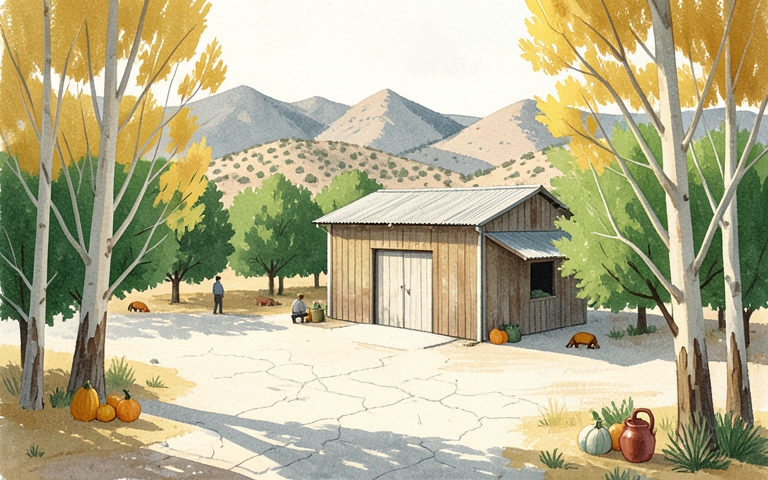 An illustration for this edition's lead story: Late-Season Harvest Markets and Studio Gatherings This Weekend