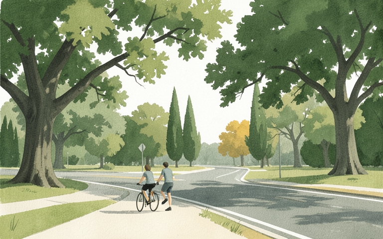 An illustration for this edition's lead story: County Opens 30-Day Window to Shape Future Road and Trail Upgrades