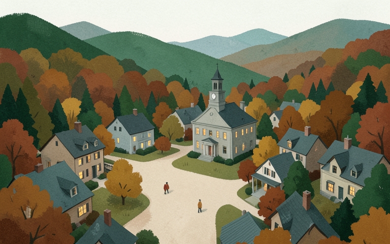An illustration for this edition's lead story: Final Polish for the New Town Plan Tonight