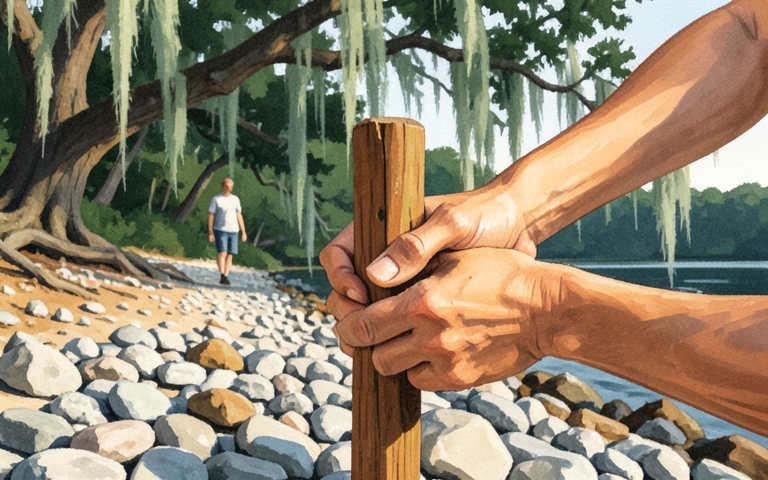 An illustration for this edition's lead story: Fresh Trails and Shoreline Upgrades Heading to City Park