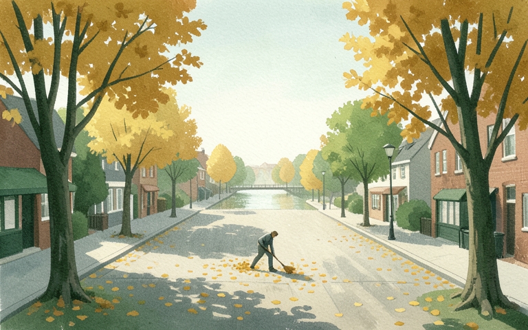 An illustration for this edition's lead story: Preserving Rich Riverfront Heritage on the Square