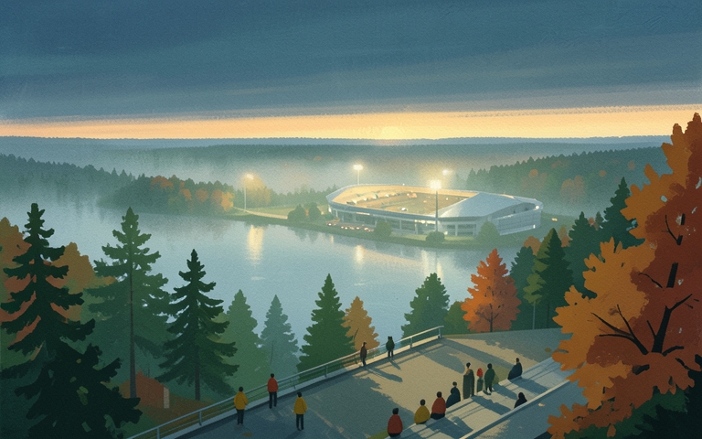 An illustration for this edition's lead story: Under the Lights Tonight for the Regular Season Turf Finale