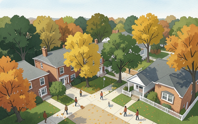 An illustration for this edition's lead story: A Fresh Blueprint for Neighborhood Growth and Zoning Takes Shape