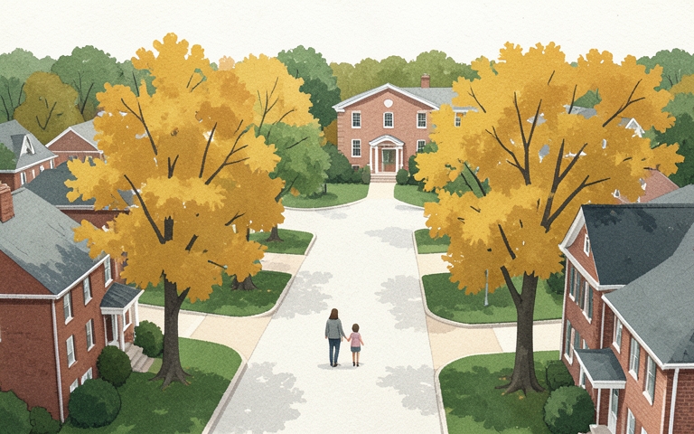 An illustration for this edition's lead story: Elementary Boundary Plans Unveiled for Local Families