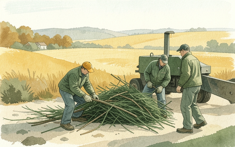 An illustration for this edition's lead story: Fall Fuel Reduction Program Opens for Rural Landowners