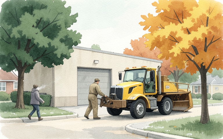 An illustration for this edition's lead story: Pre-Owned Plow Rig Bolsters Winter Roads Fleet
