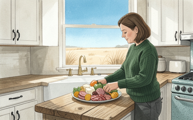 An illustration for this edition's lead story: Fall Recipes and Appetizer Spreads Take the Table Today
