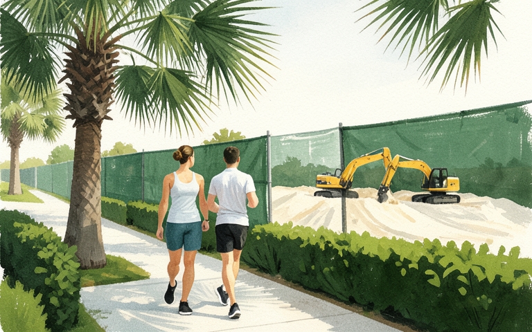 An illustration for this edition's lead story: Eight-Story Office Tower Begins Sitework Along RCA Center Drive