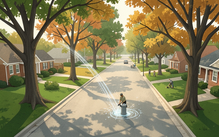 An illustration for this edition's lead story: Hydrant Flushing Begins on the Westside — What to Expect at the Tap