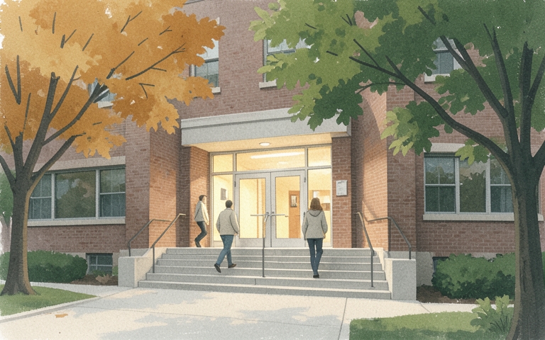 An illustration for this edition's lead story: Council Convenes Tonight at City Hall on Fall Projects and Public Remarks