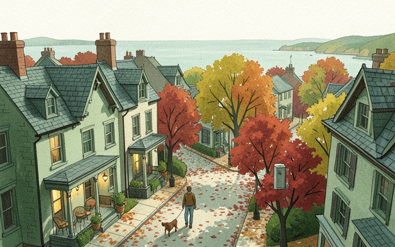 An illustration for this edition's lead story: Smart Growth Updates Take Shape for Village Neighborhoods