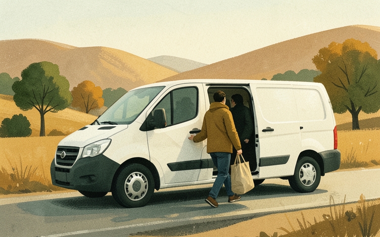 An illustration for this edition's lead story: Weekly Transit Shuttle Heads North Tomorrow Morning