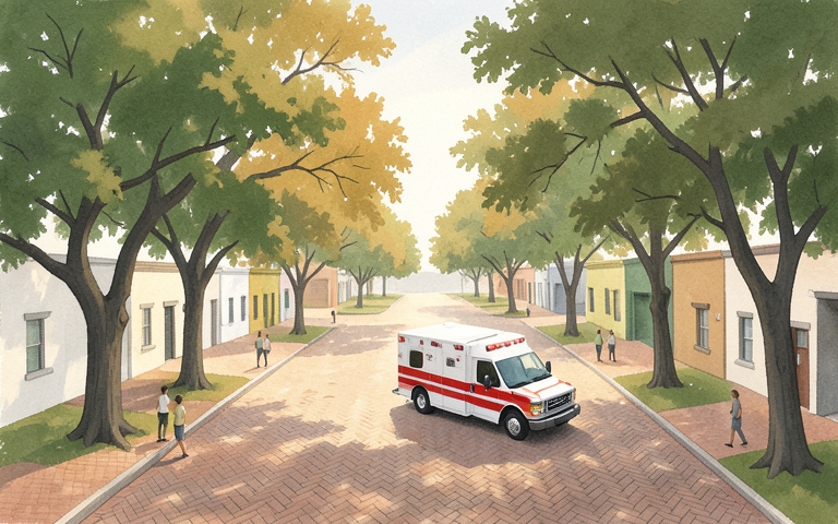 An illustration for this edition's lead story: Replacement Ambulance Restores Frio Canyon Emergency Response
