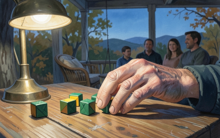 An illustration for this edition's lead story: Family Game Night and Acoustic Storytelling on Deck Tonight