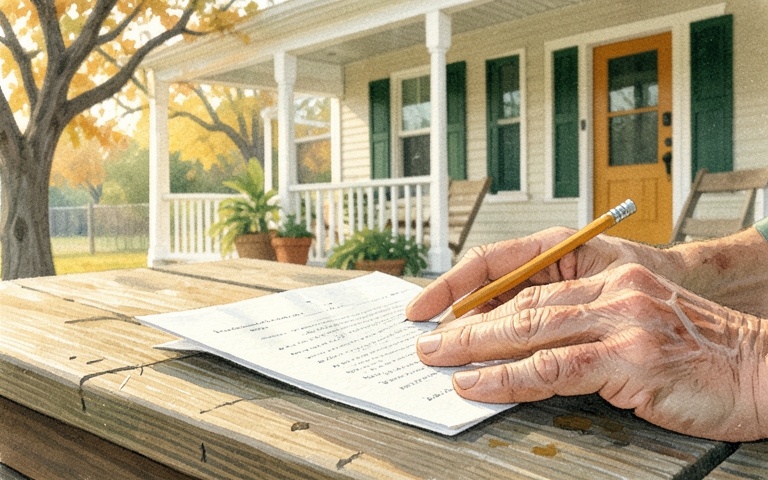 An illustration for this edition's lead story: Property Tax Relief Open for Flood-Damaged Homes